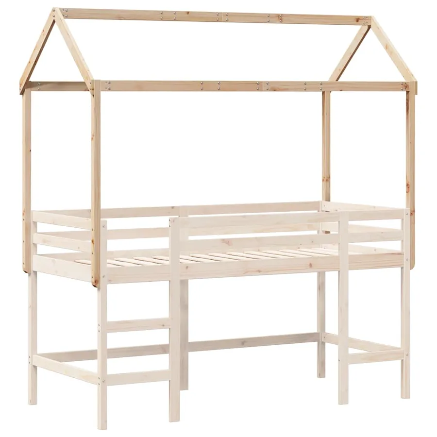 Toit de lit pour enfants 217x85,5x154 cm bois de pin massif - 3