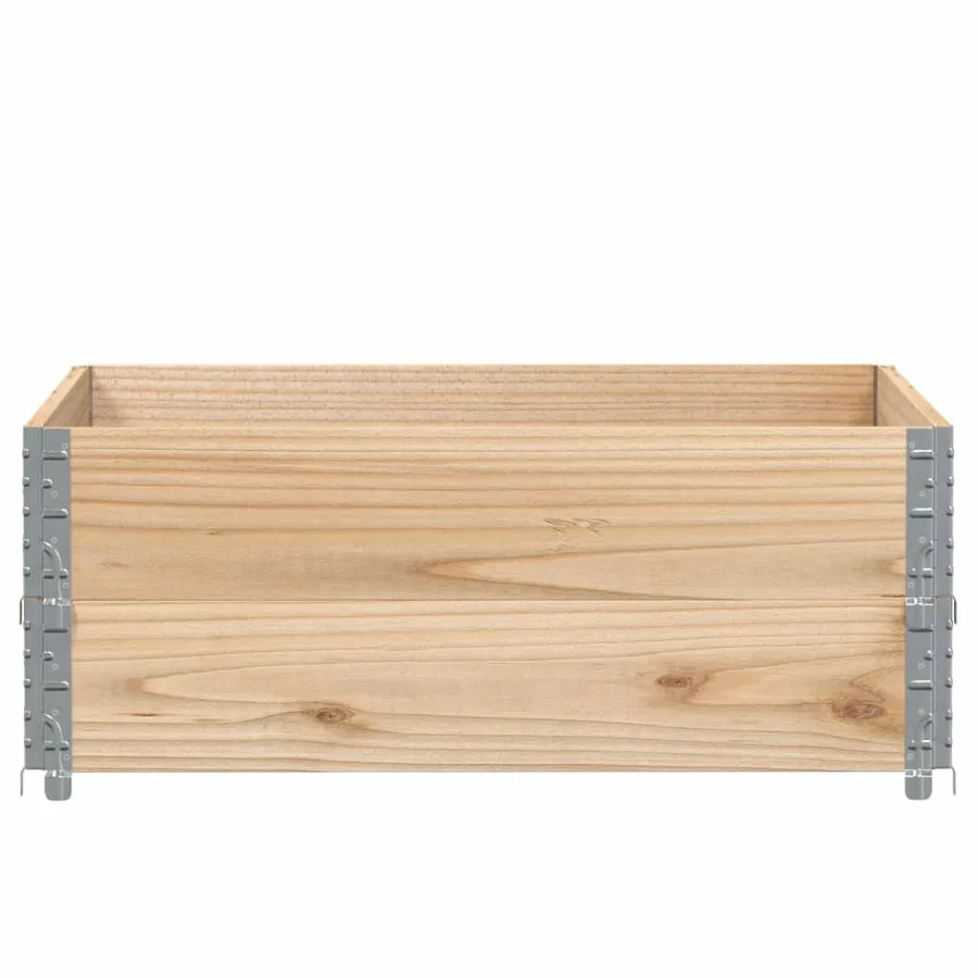 Jardinière 100x100 cm bois de pin massif - 3