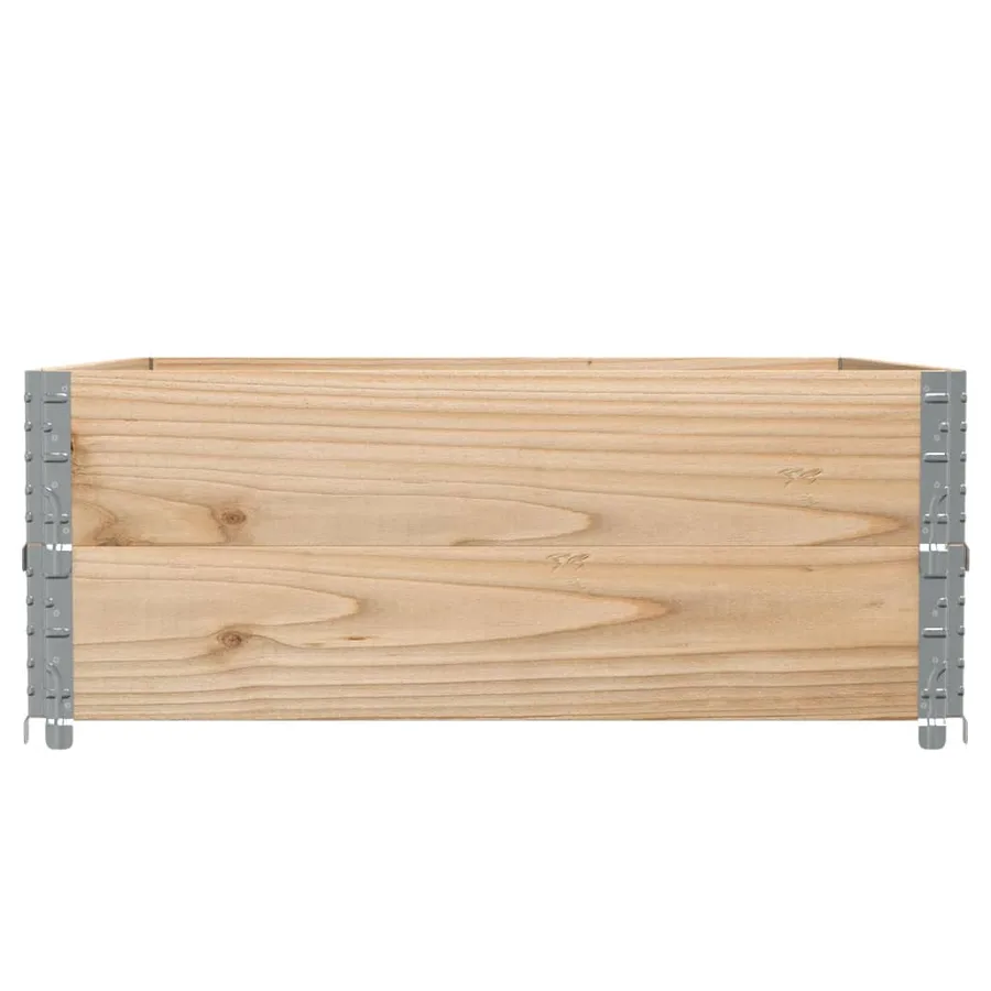 Jardinière 100x100 cm bois de pin massif - 4