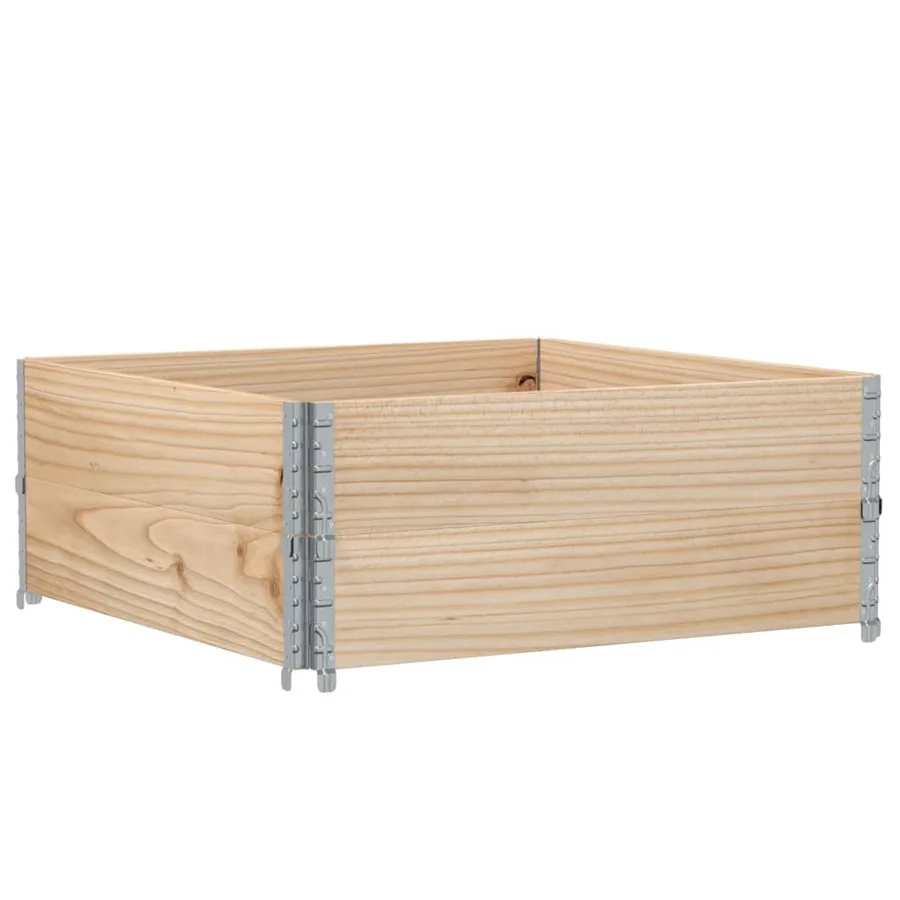 Jardinière 100x100 cm bois de pin massif - 5