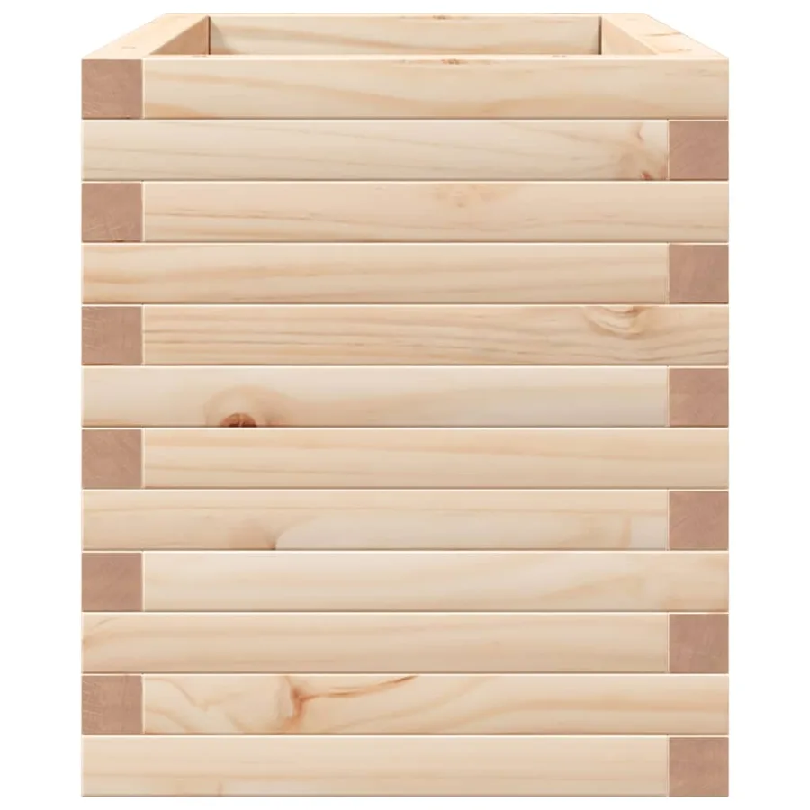 Jardinière 70x40x45,5 cm bois de pin massif - 6