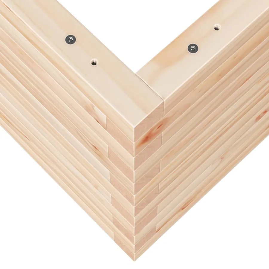 Jardinière 70x40x45,5 cm bois de pin massif - 8