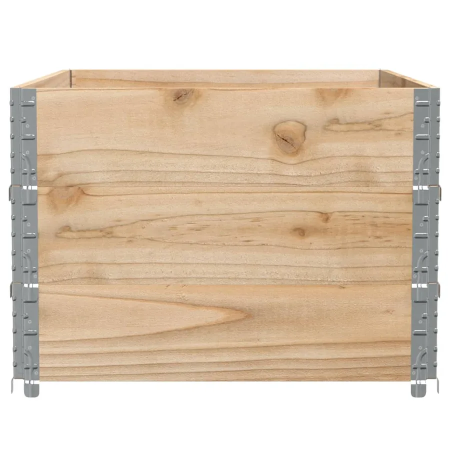 Jardinière 120x80 cm bois massif de pin - 4