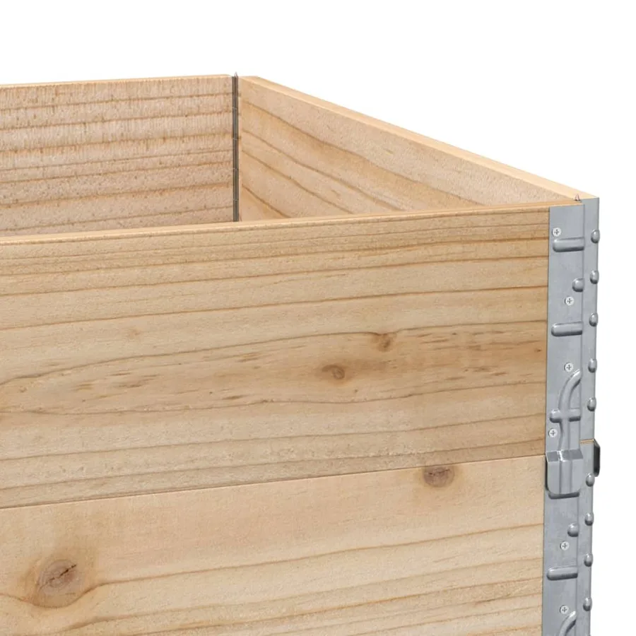 Jardinière 120x80 cm bois massif de pin - 7