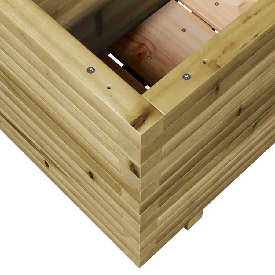 Jardinière 70x40x49,5 cm bois de pin imprégné - 8