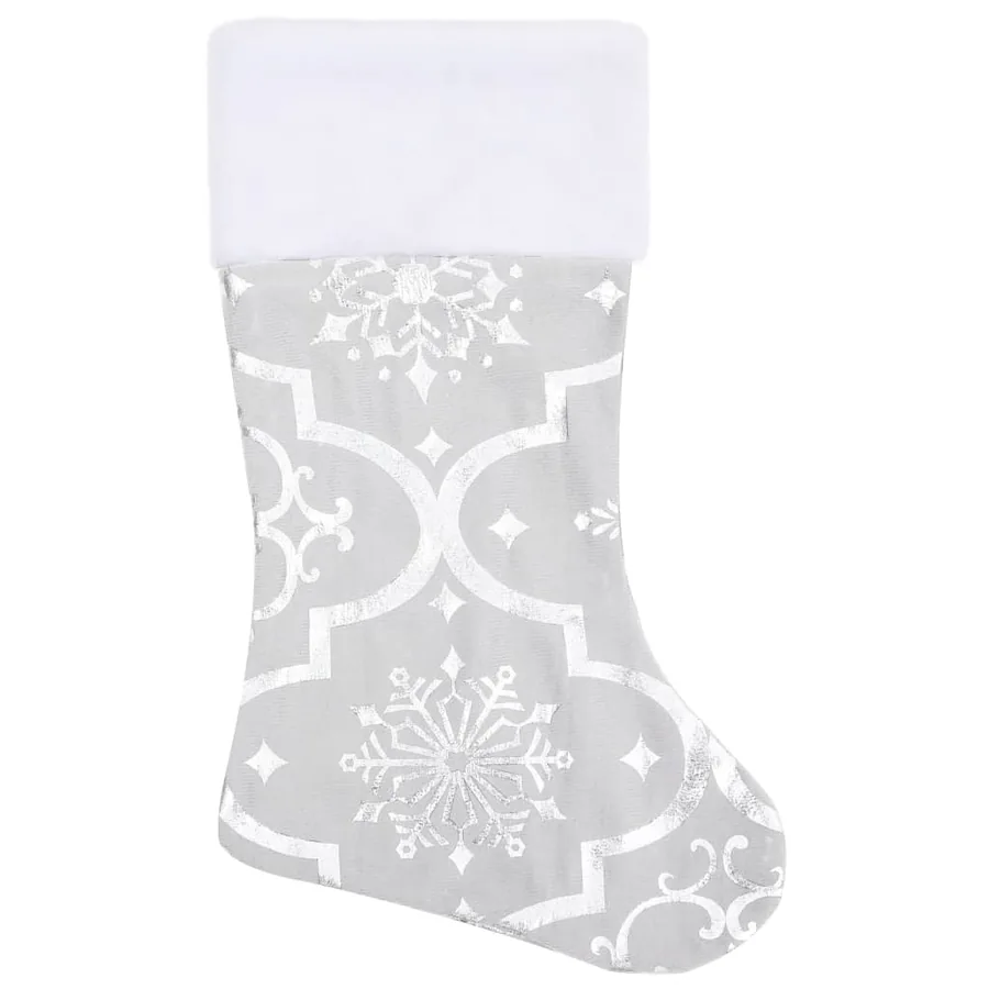 Jupe de sapin de Noël de luxe avec chaussette Blanc 90 cm Tissu - 4