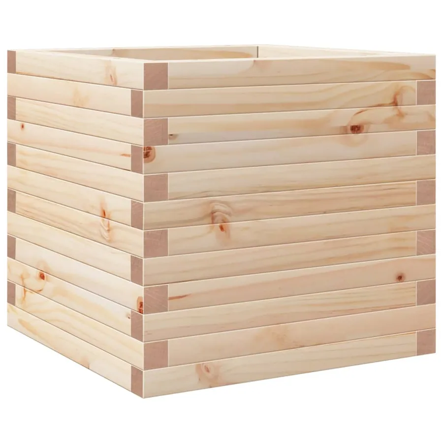 Jardinière 50x50x46 cm bois de pin massif - 2