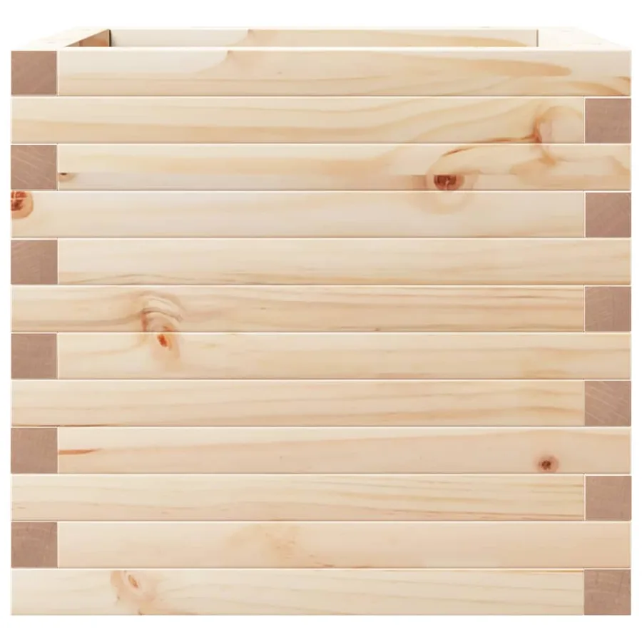 Jardinière 50x50x46 cm bois de pin massif - 5
