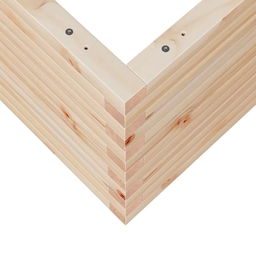 Jardinière 50x50x46 cm bois de pin massif - 8