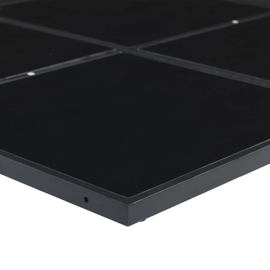 Ensemble à manger de jardin avec coussins 13 pcs noir textilène - 6