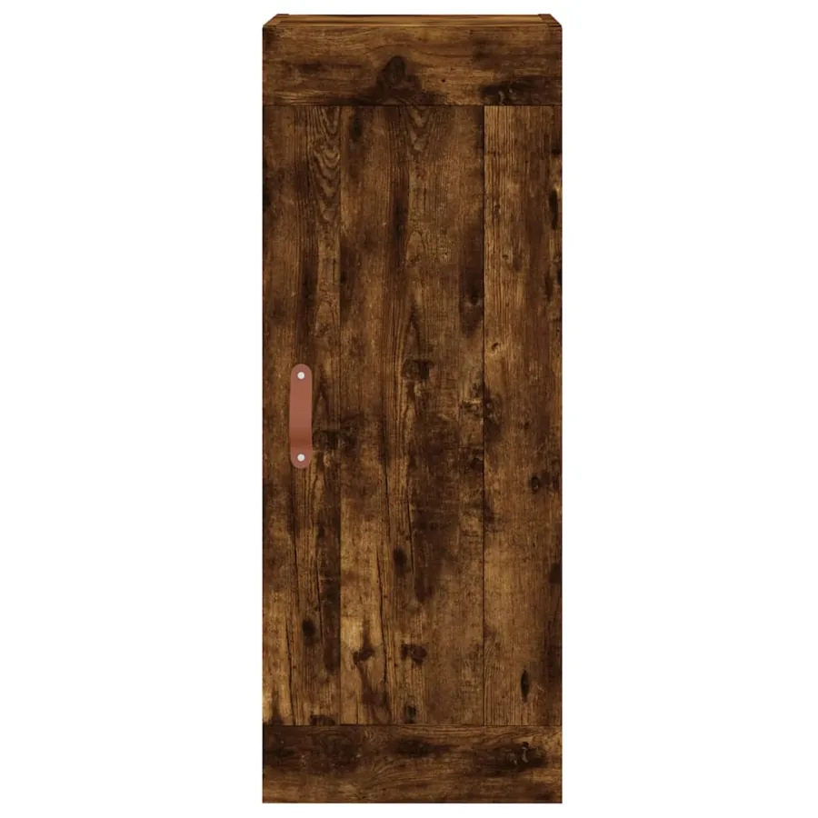 Armoire murale chêne fumé 34,5x34x90 cm bois d'ingénierie - 7