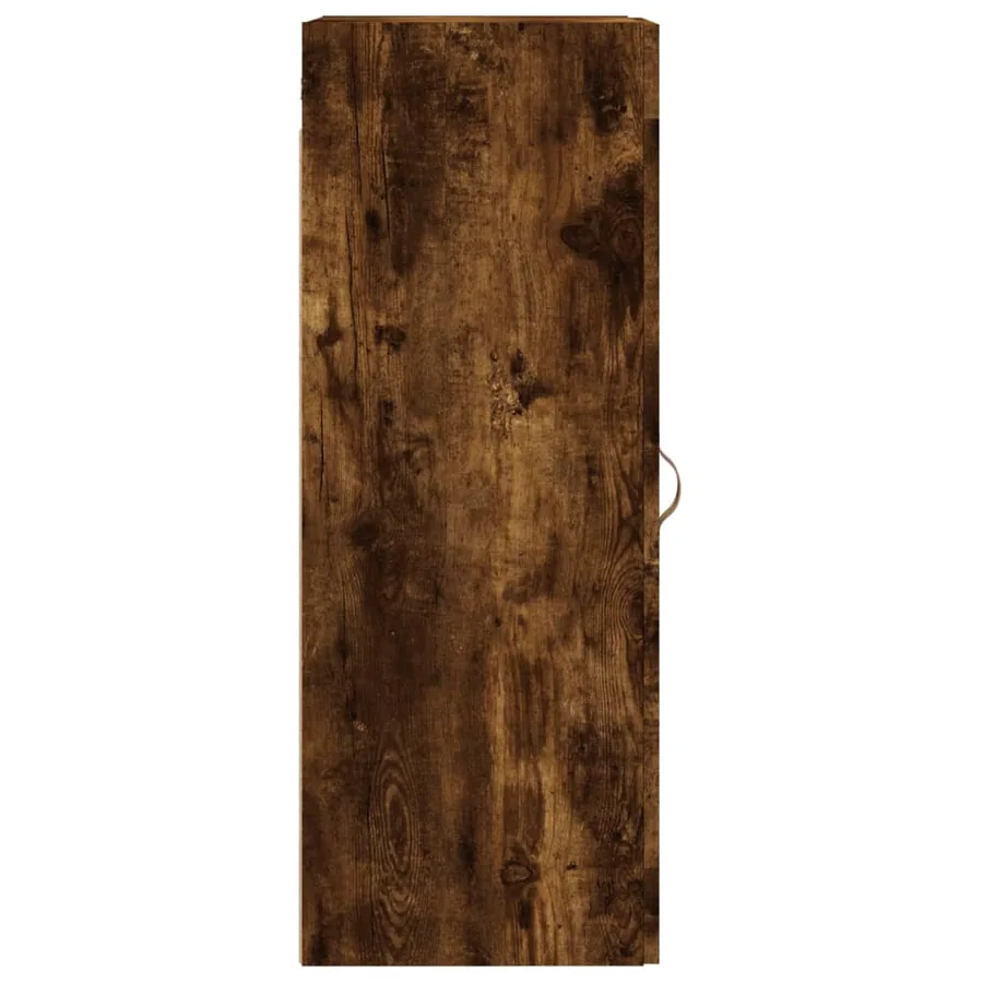 Armoire murale chêne fumé 34,5x34x90 cm bois d'ingénierie - 8