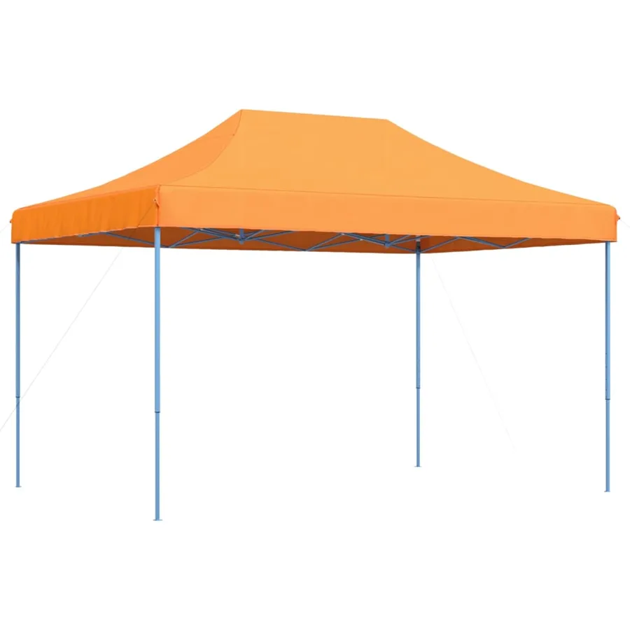 Tente de réception pliable escamotable orange 410x279x315 cm - 4