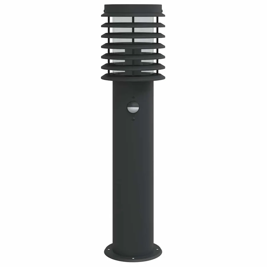Lampadaires d'extérieur et capteurs 3 pcs noir acier inoxydable - 4