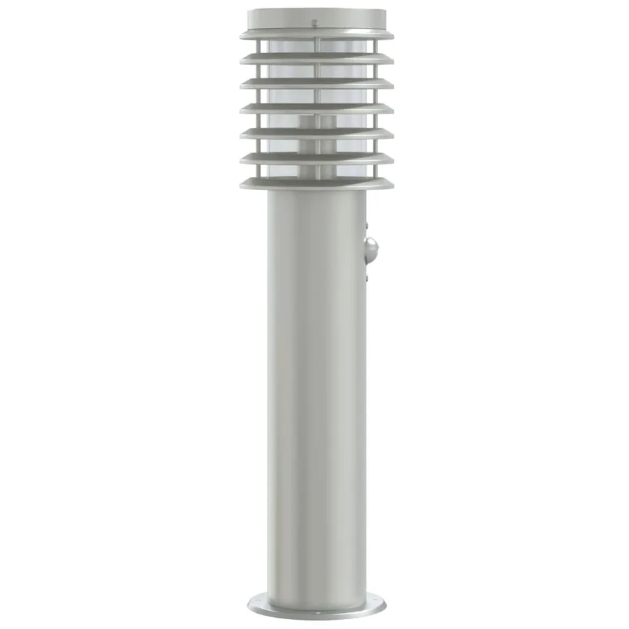 Lampadaires d'extérieur avec capteurs 3 pcs acier inoxydable - 5