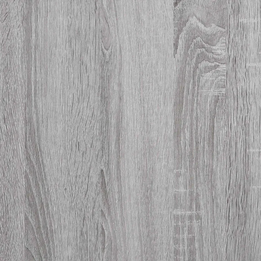 Meuble TV sonoma gris 100x35x50 cm bois d'ingénierie - 9