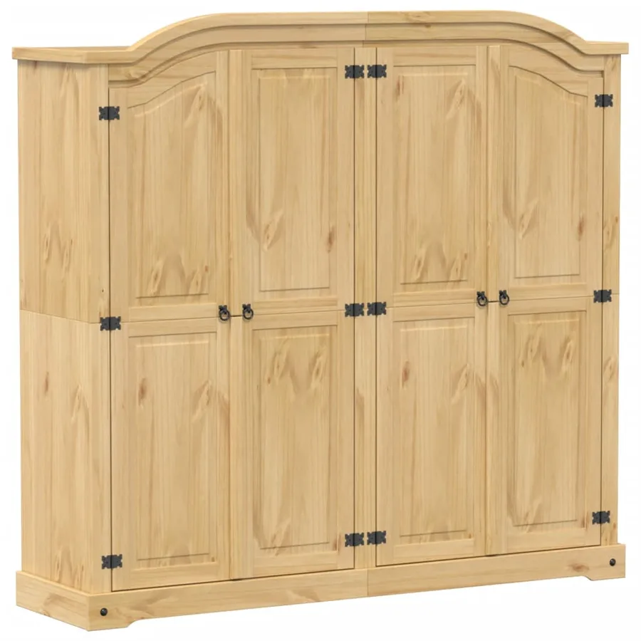 Garde-robe Corona 194x52x186 cm bois de pin massif - 2