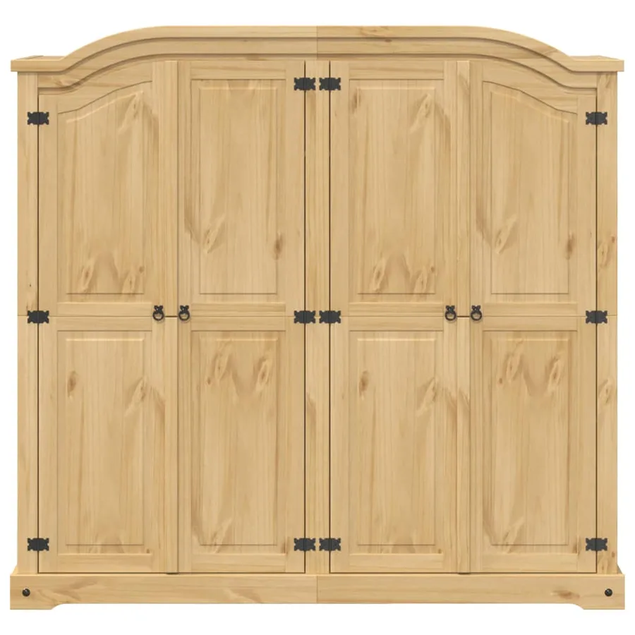 Garde-robe Corona 194x52x186 cm bois de pin massif - 4