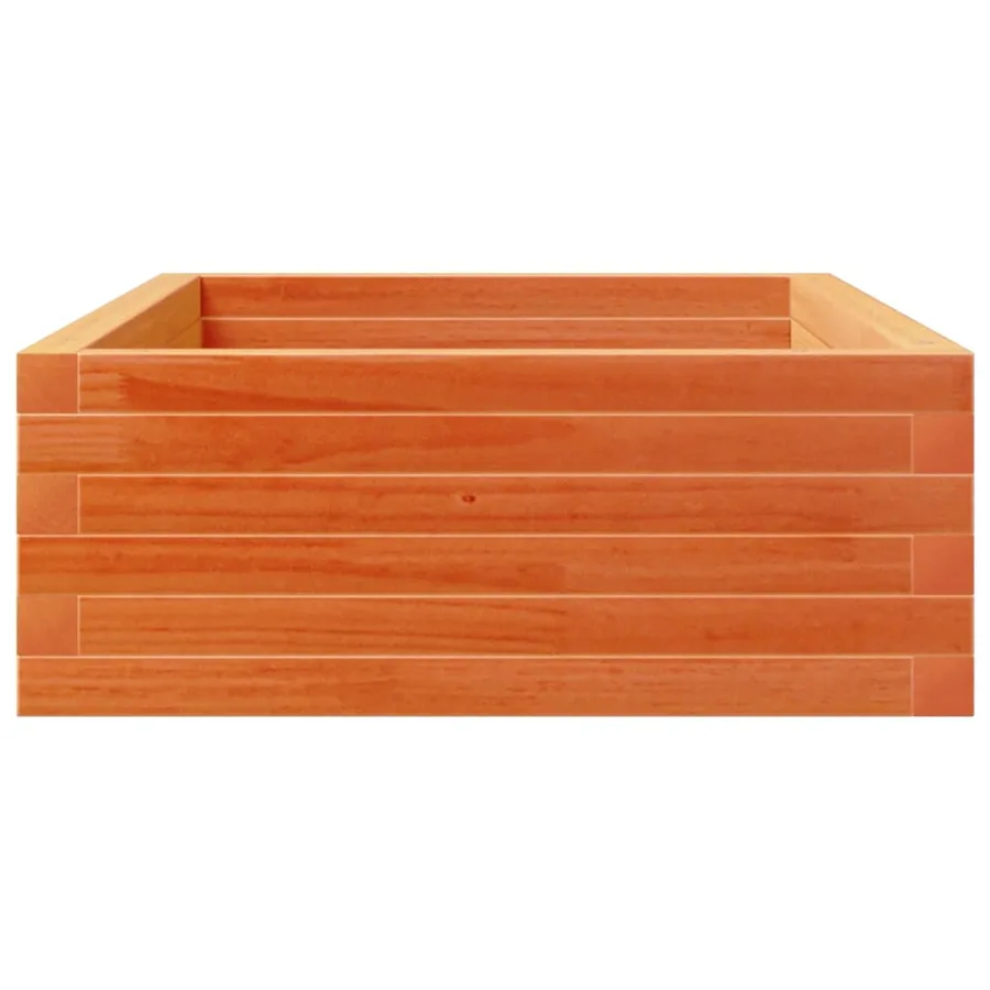 Jardinière cire marron 110x60x23 cm bois de pin massif - 6
