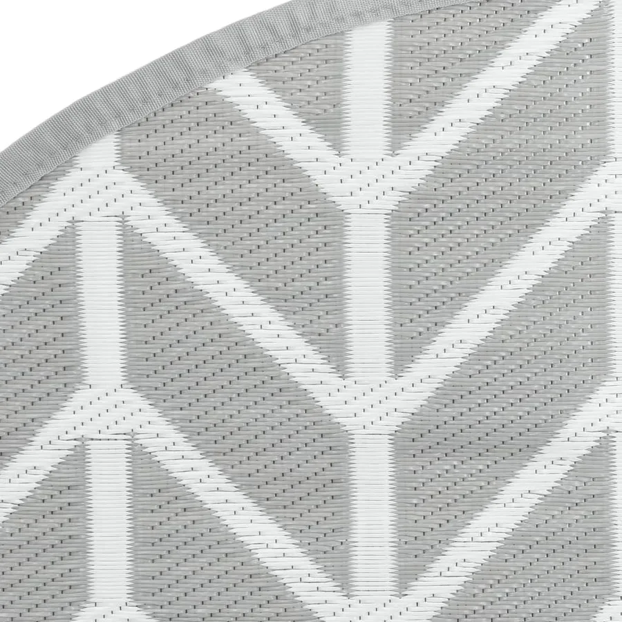 Tapis d'extérieur ARAKIL gris Ø160 cm PP - 5