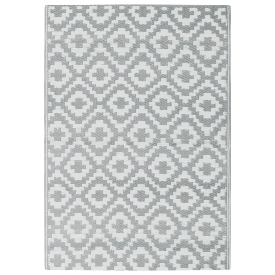 Tapis d'extérieur ARAKIL gris 140 x 200 cm PP - 2