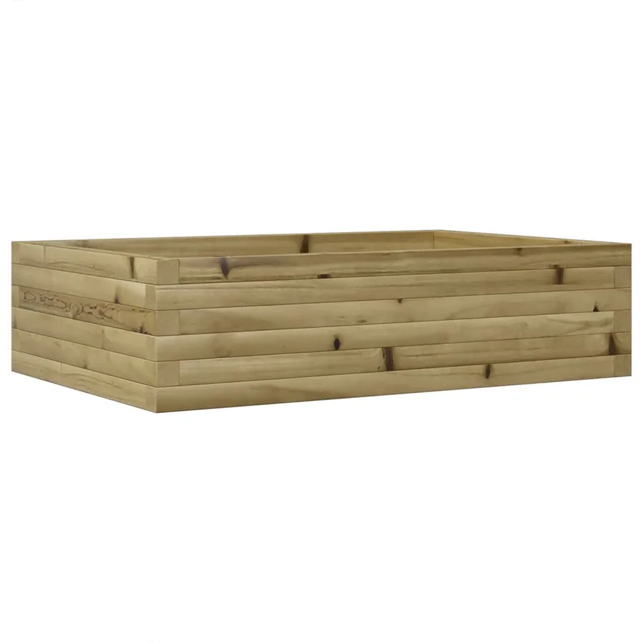 Jardinière 90x60x23 cm bois de pin imprégné - 7
