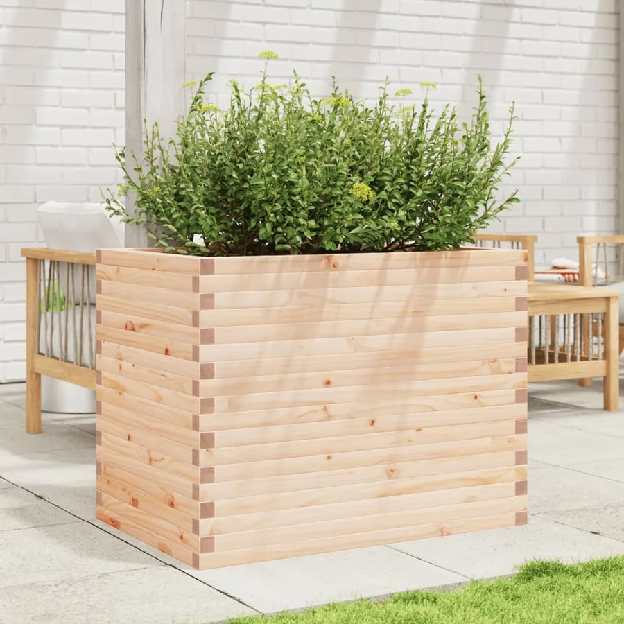 Jardinière 90x60x68,5 cm bois de pin massif - 3