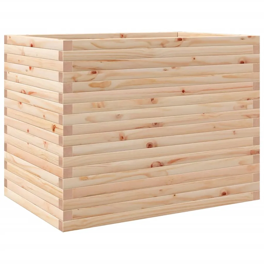 Jardinière 90x60x68,5 cm bois de pin massif - 7
