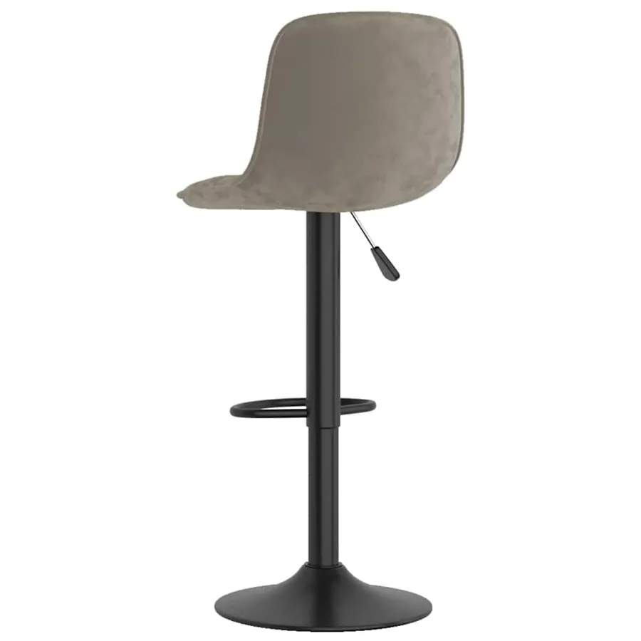 Tabouret de bar Gris clair Velours - 5