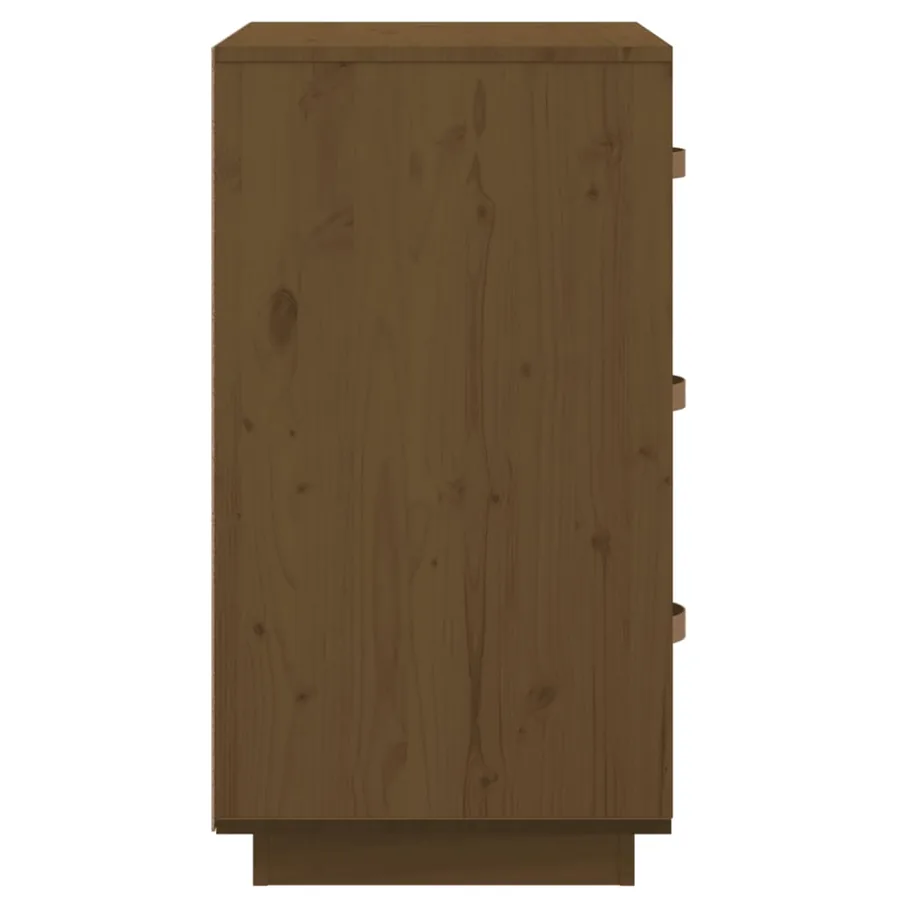 Tables de chevet 2 pcs Marron 40x40x75 cm Bois de pin massif - 9