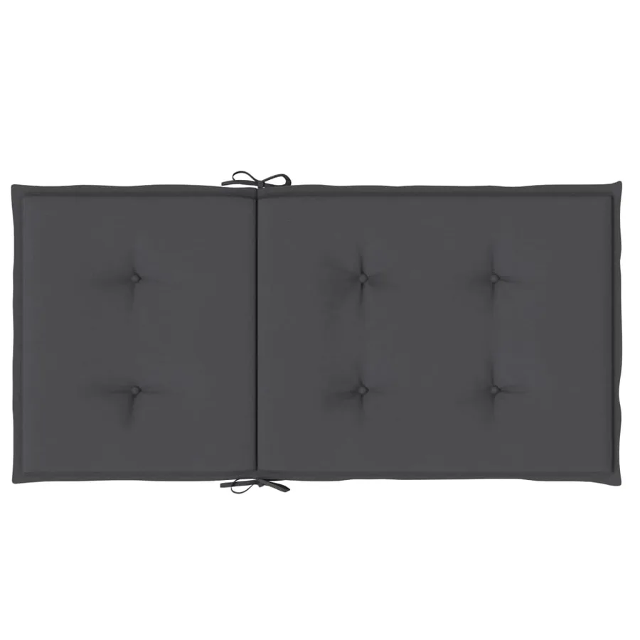 Coussins de chaise à dossier bas lot de 6 anthracite mélangé - 7
