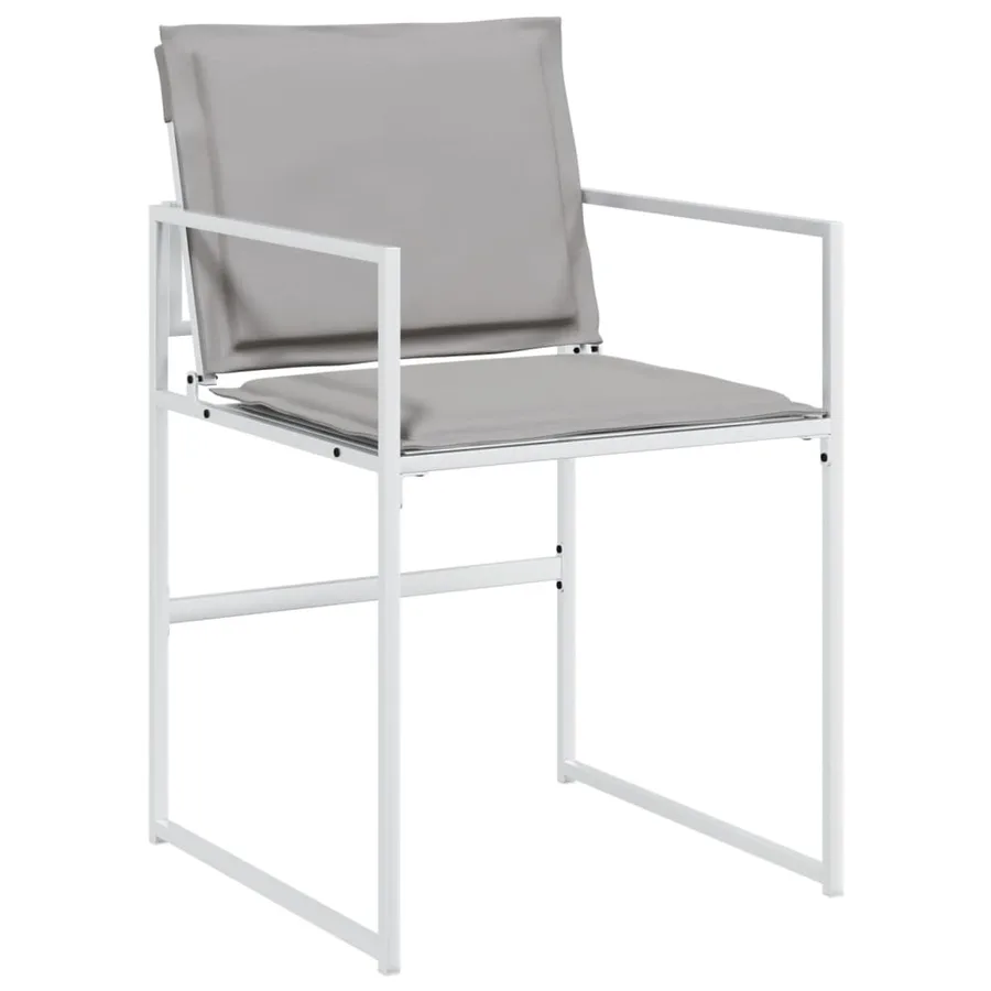 Ensemble à manger de jardin avec coussins 7 pcs blanc textilène - 4