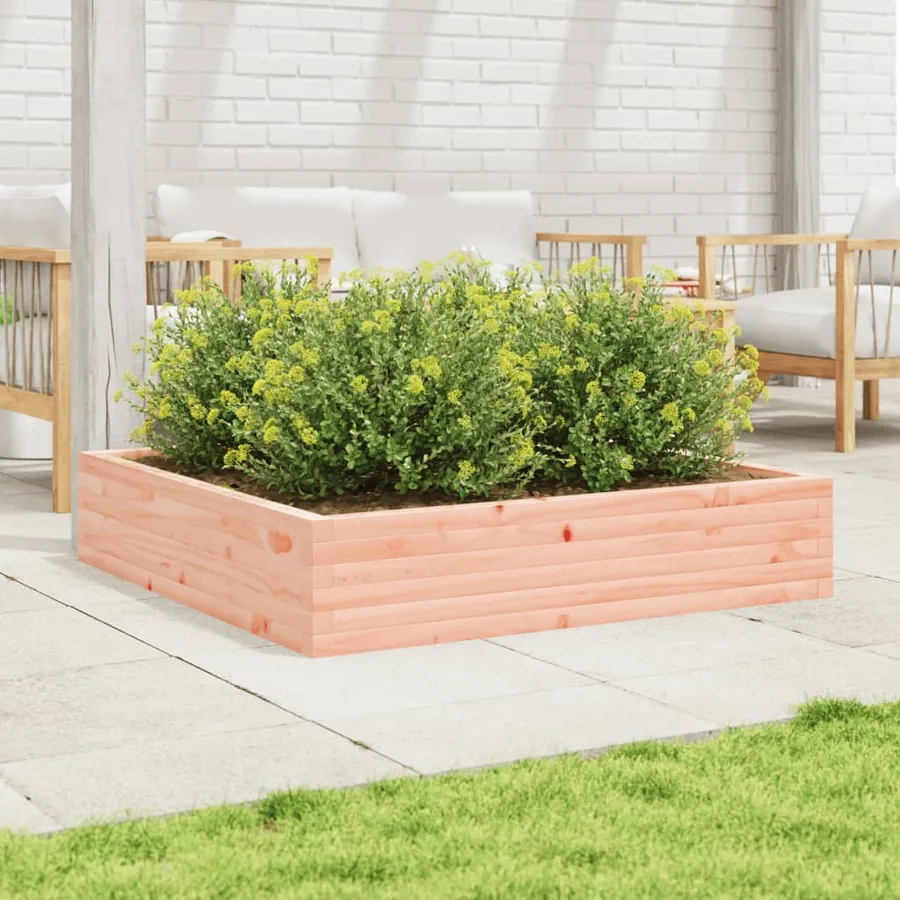 Jardinière 110x110x23 cm bois massif douglas - 3