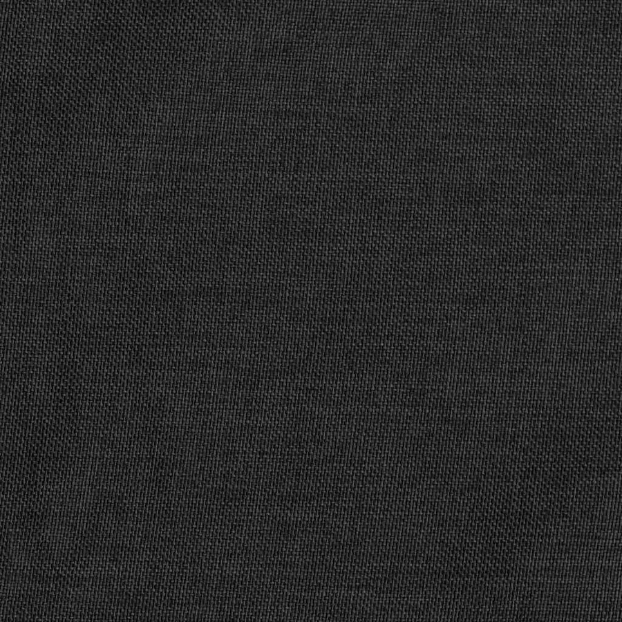 Rideaux occultants aspect lin crochet 2pcs Anthracite 140x175cm - 4