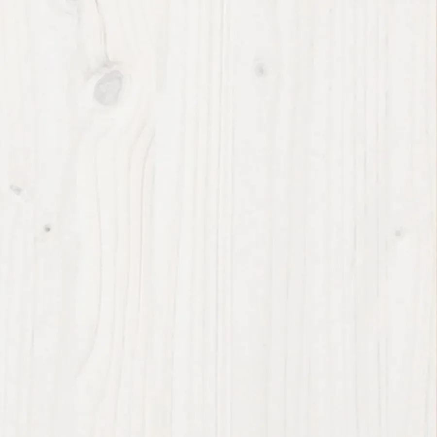 Jardinière blanc 60x60x46 cm bois de pin massif - 9