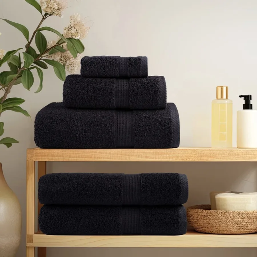 Serviettes de sauna de qualité supérieure SOLUND 10 pcs noir - 3