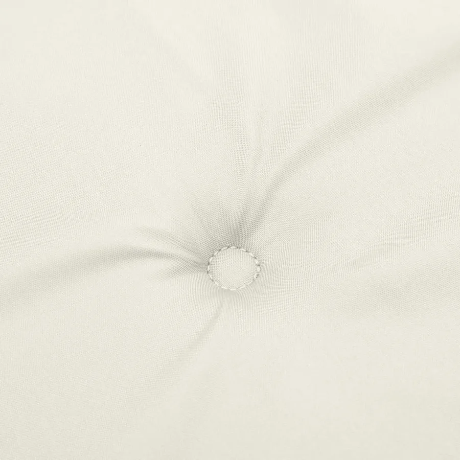Coussin de banc de jardin crème mélangé 150x50x7 cm tissu - 6