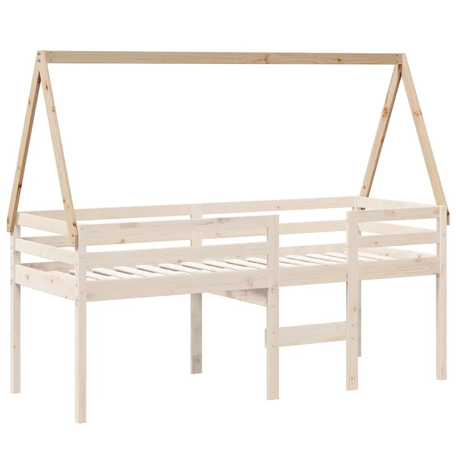 Toit de lit pour enfants 209x85,5x88 cm bois de pin massif - 3
