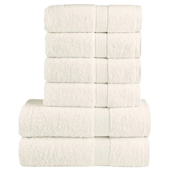 Ensemble de serviettes de qualité supérieure SOLUND 6 pcs crème