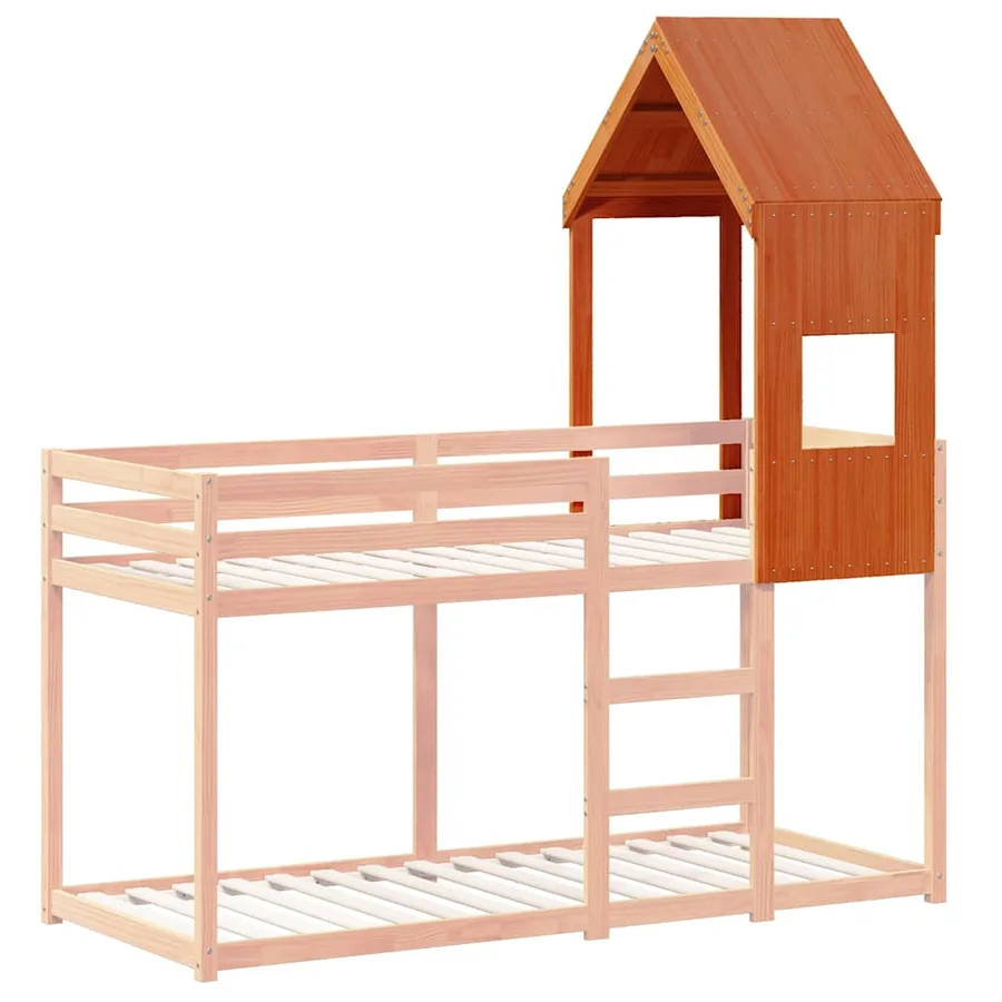 Toit de lit pour enfants 55x99x139,5 cm bois de pin massif - 3