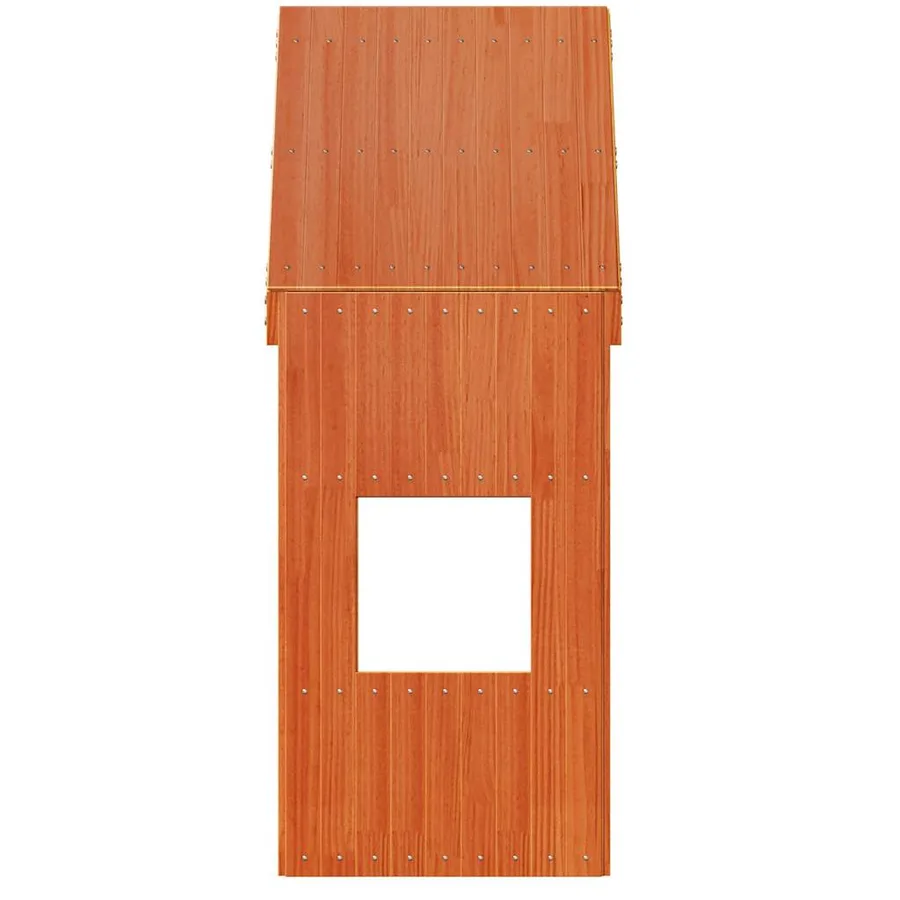 Toit de lit pour enfants 55x99x139,5 cm bois de pin massif - 4