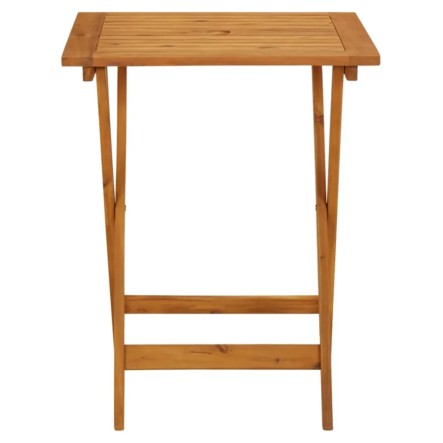 Ensemble de bistro 3 pcs gris résine tressée et bois massif - 6