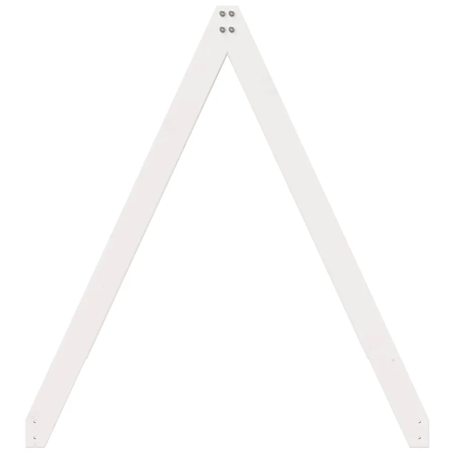 Toit de lit pour enfants blanc 199x80,5x88cm bois de pin massif - 5