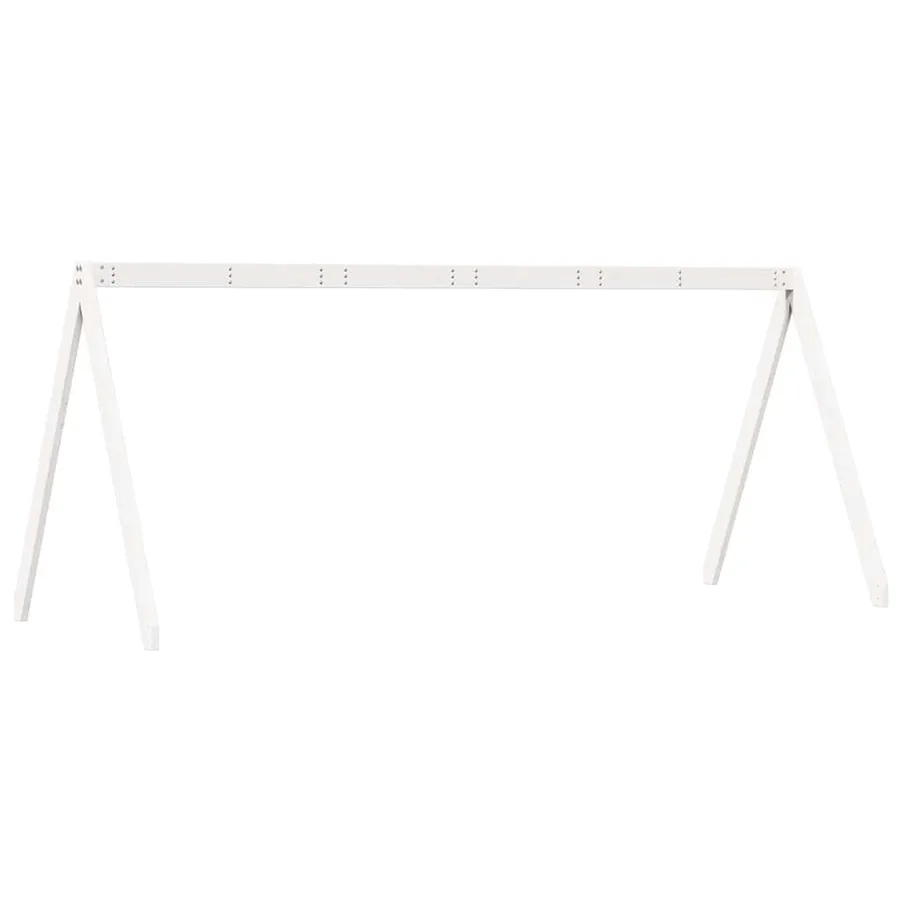 Toit de lit pour enfants blanc 199x80,5x88cm bois de pin massif - 6