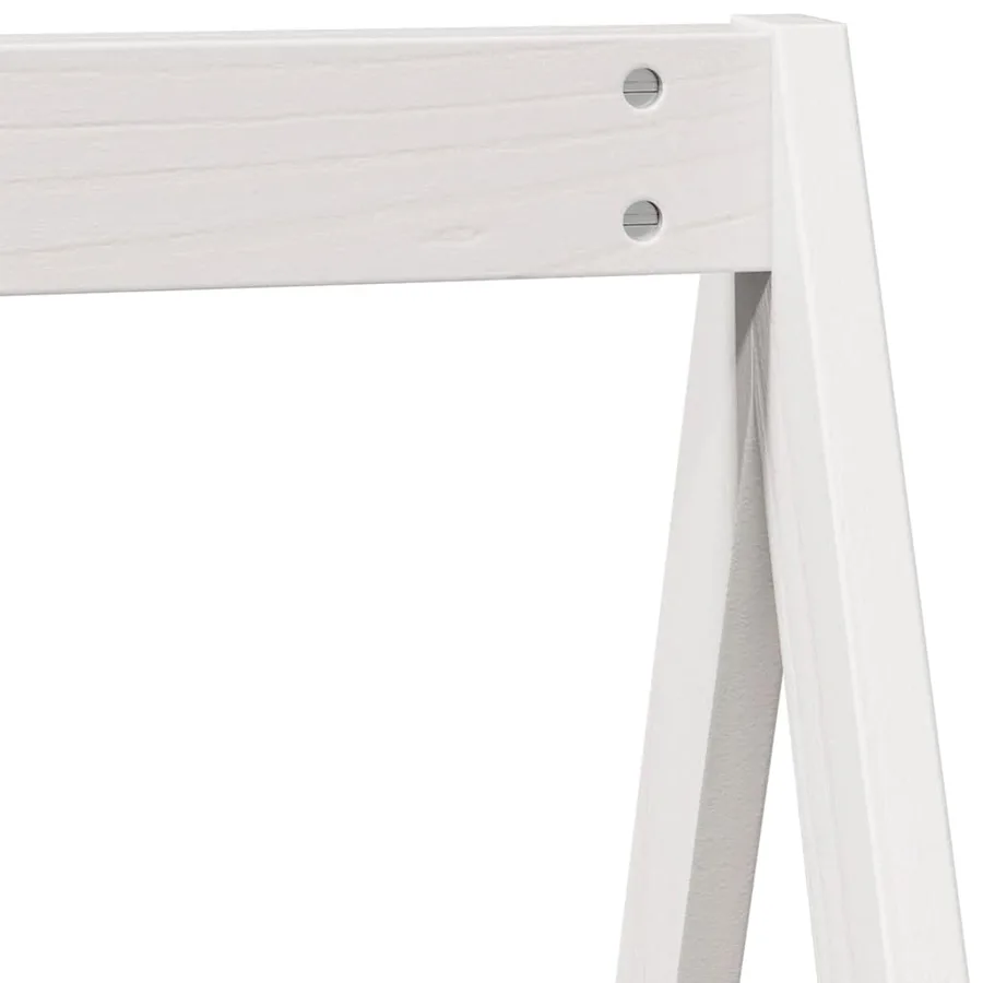 Toit de lit pour enfants blanc 199x80,5x88cm bois de pin massif - 7