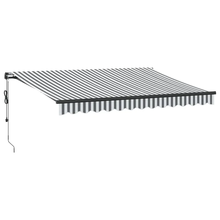 Auvent rétractable automatique anthracite et blanc 350x250 cm - 2