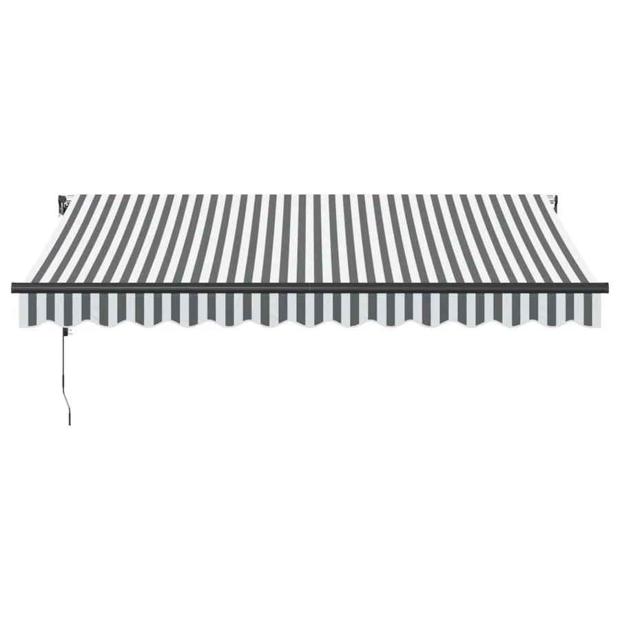 Auvent rétractable automatique anthracite et blanc 350x250 cm - 3