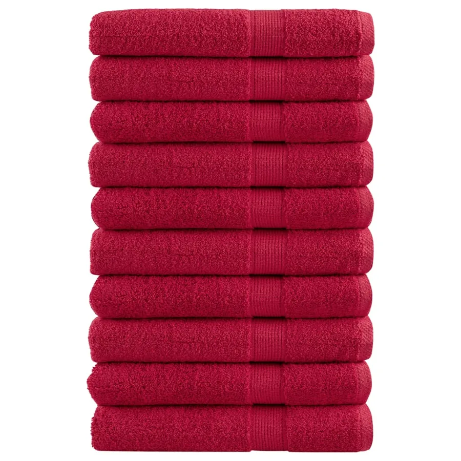 Serviettes de qualité supérieure SOLUND 10 pcs rouge 600 g/m²
