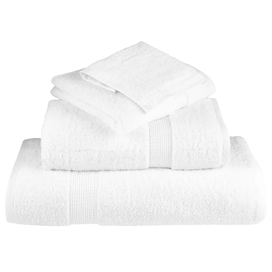 Serviettes de toilette premium SOLUND 50 pièces Blanc 30 x 30 cm 600 g/m² - 4