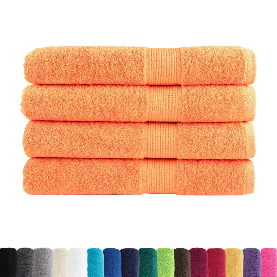 Serviettes de sauna de qualité supérieure SOLUND 4 pcs orange - 2